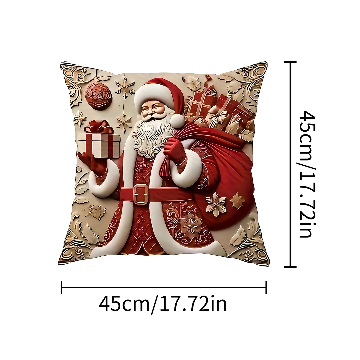 1pcs 2D Christmas Pillow Cover Xmas Party Decoration