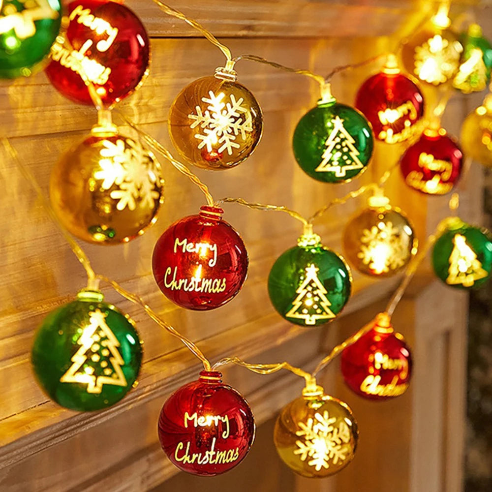 Christmas LED Lights String and Xmas Hanging Lamp Home Decoration