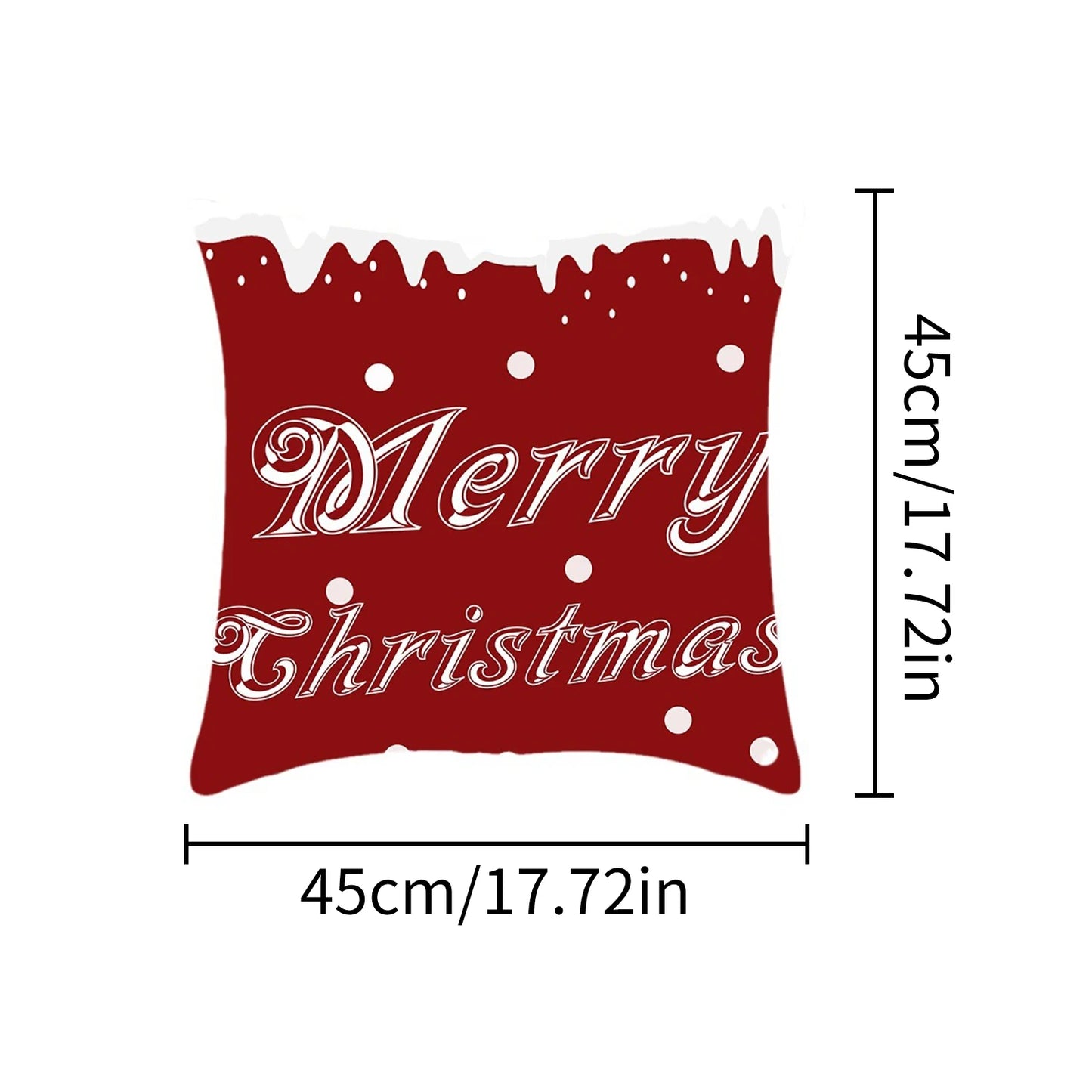 1pcs 2D Christmas Pillow Cover Xmas Party Decoration