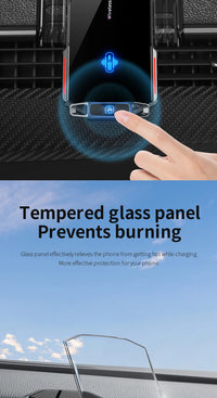 Magnetic Car Phone Holder  Wireless Fast Charger Infrared Induction Air Vent Bracket