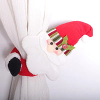 Christmas Curtain Clasp Santa Claus Snowman Curtain Buckle Lovely Tree Decoration