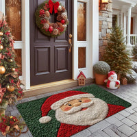 Christmas Door Mat Red Santa Claus Outdoor and indoor Gingerbread Man Carpet