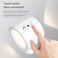 Led Double Head Wall Sconces light Touch Control Remote 360 Rotatable 3 Color Modes Wall Light