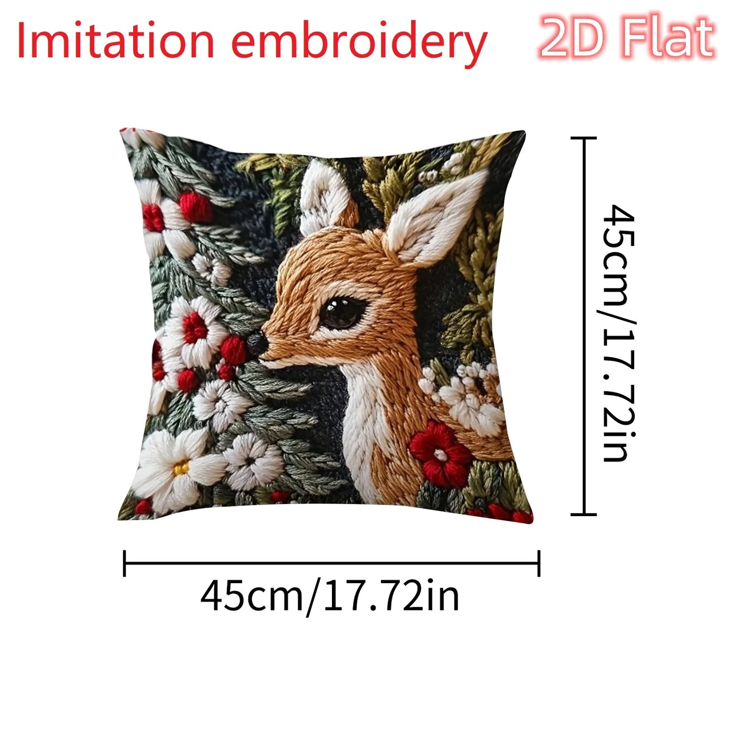 1pcs 2D Christmas Pillow Cover Xmas Party Decoration
