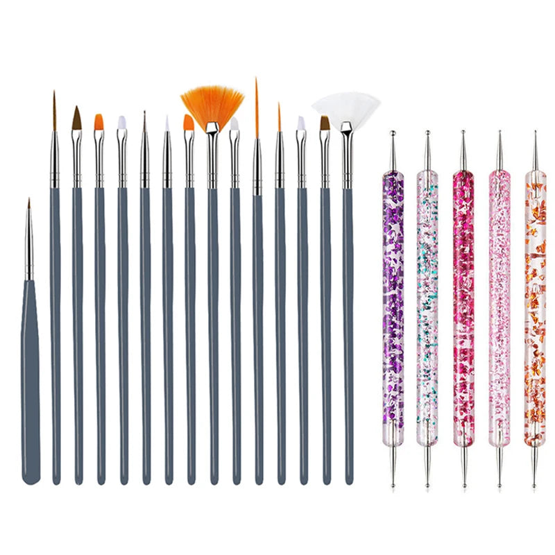 Nail Art Brush Design Tip Painting Drawing Carving Dotting Pen