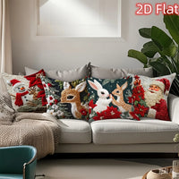 1pcs 2D Christmas Pillow Cover Xmas Party Decoration
