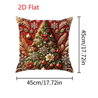 1pcs 2D Christmas Pillow Cover Xmas Party Decoration