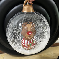 Inflatable Christmas Balls Xmas Style: Outdoor Yard Festive Decor, Party Supplies