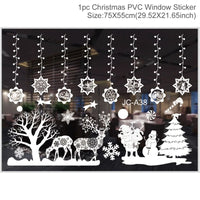 Christmas Window Sticker Merry Christmas Decorations For Home