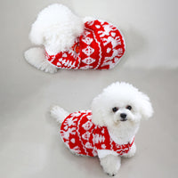 Autumn And Winter New Products Christmas Cat And Dog Clothes Plush Hoodie Clothes