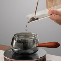 Semi-automatic Rotary Heat-resistant Glass Teapot Lazy Tea Making